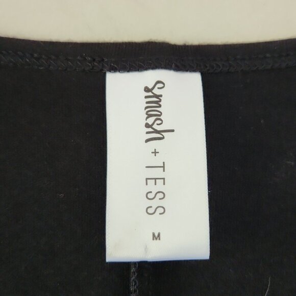 SMASH + TESS | Sunday Romper Jumpsuit Black Sz Medium - Picture 4 of 6